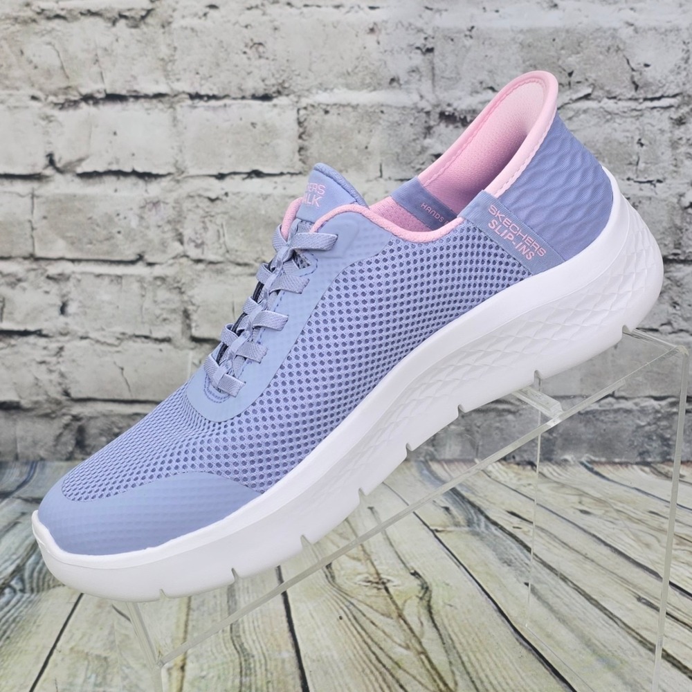 Skechers Go Walk Flex-Grand Entry Womens Size 7.5 Purple Pink Mesh Walking Shoes - Picture 3 of 9